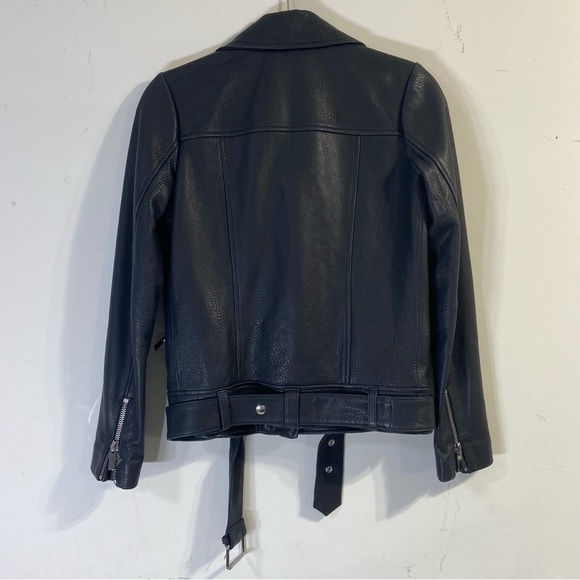 Elizabeth And James Black Lamb Leather Jacket - Picture 5 of 8